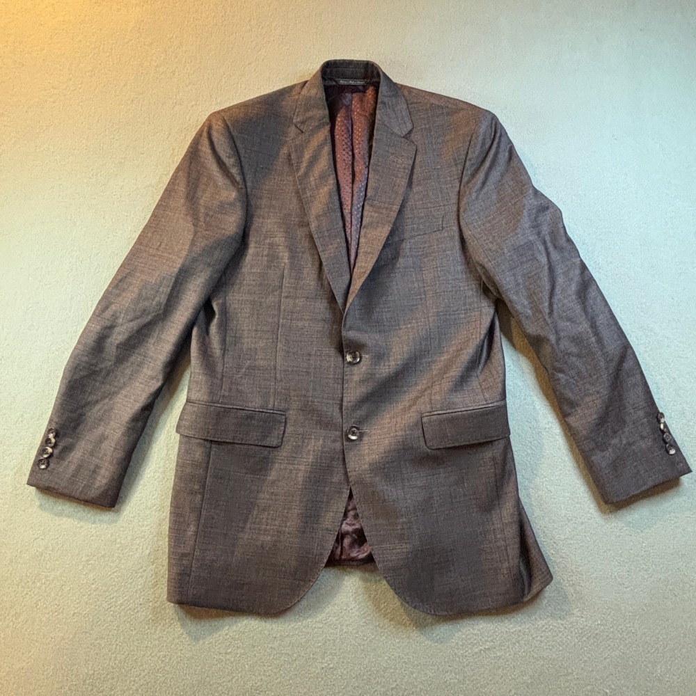 Jack Victor Sport Coat Jacket Mens 40R Super 130s Italian Wool Gray Canada